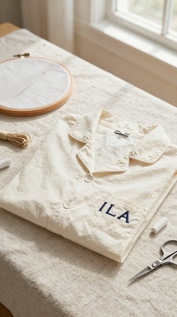 fabric letter appliqu pajama sets