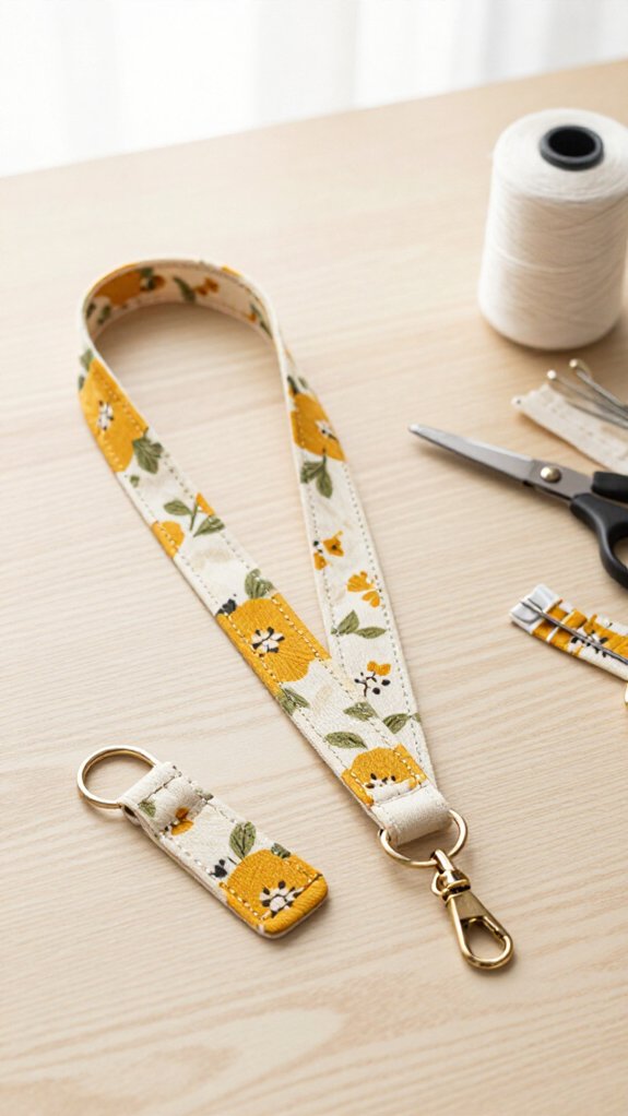 fast sew customizable badge lanyards