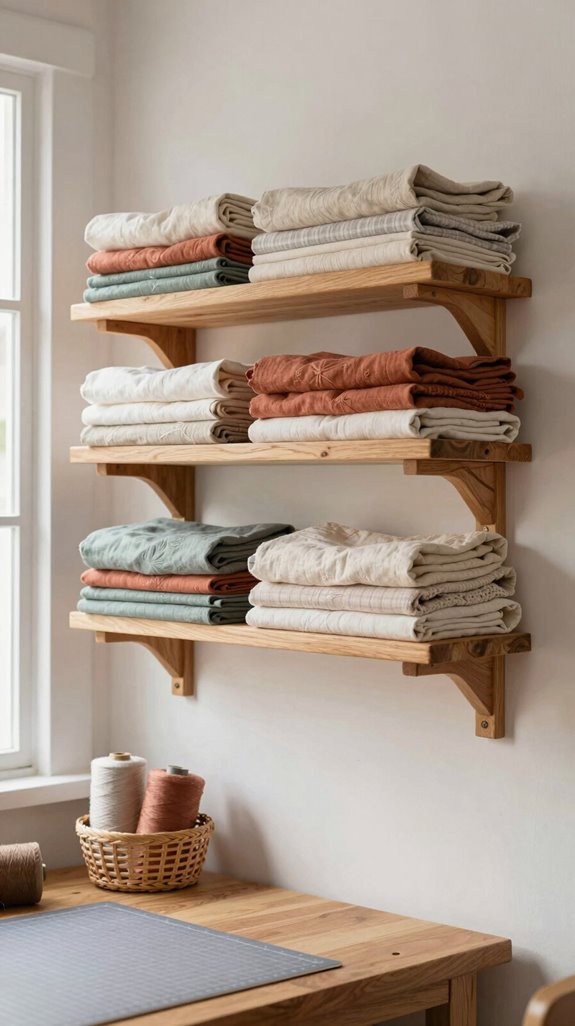 floating fabric shelf storage tips