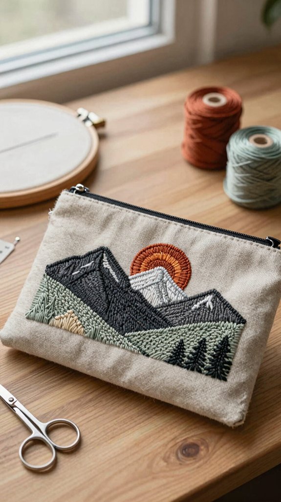 fresh air stitched mountain peaks