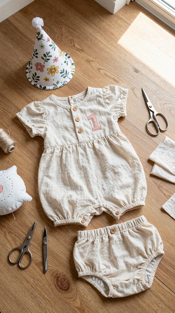 handmade 12 month birthday outfit