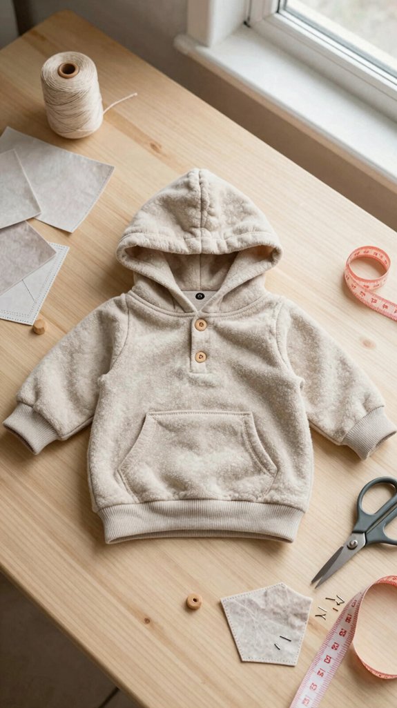 handmade baby hoodie tutorial