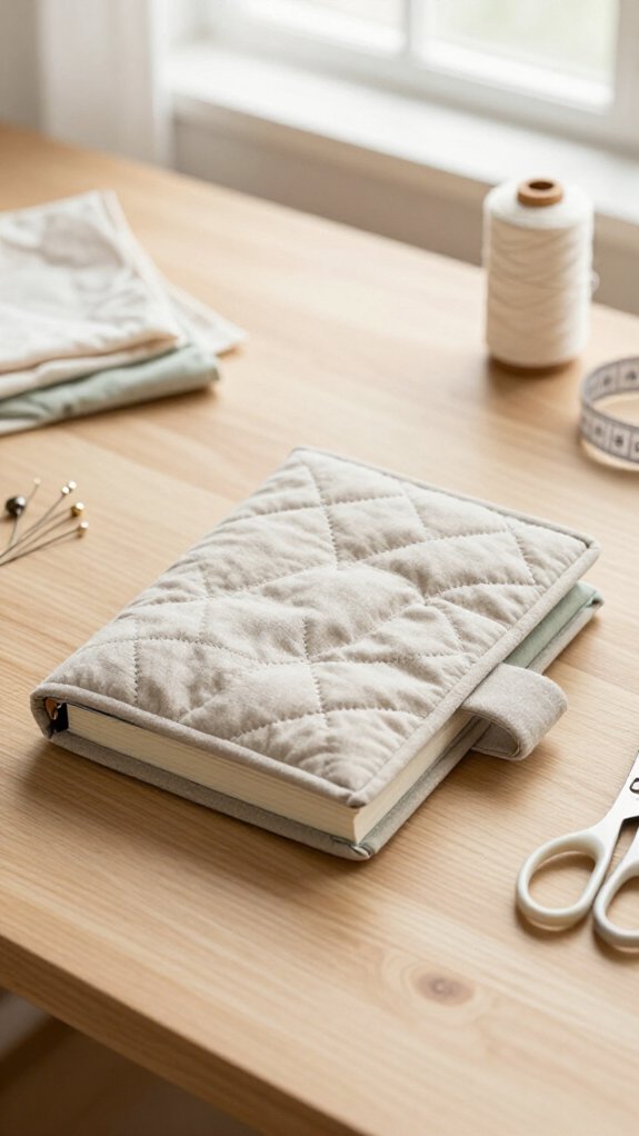 handmade book sleeve padding
