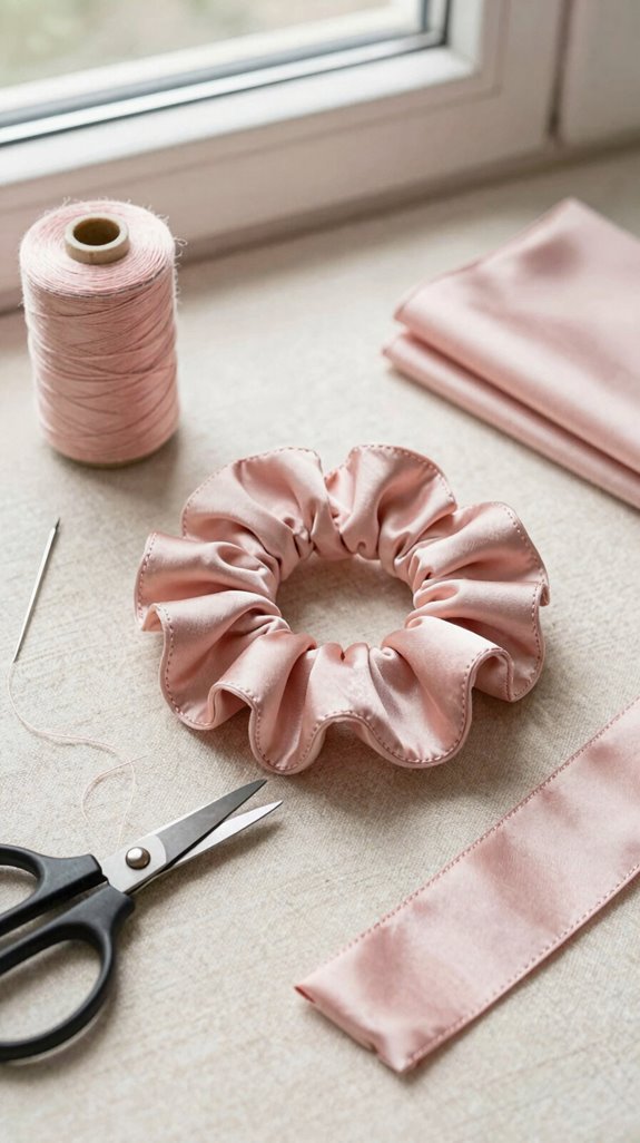 handmade fabric scrunchie tutorial