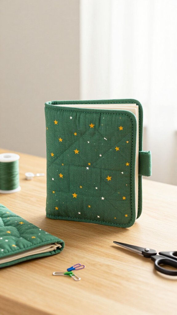 handmade flannel book sleeve
