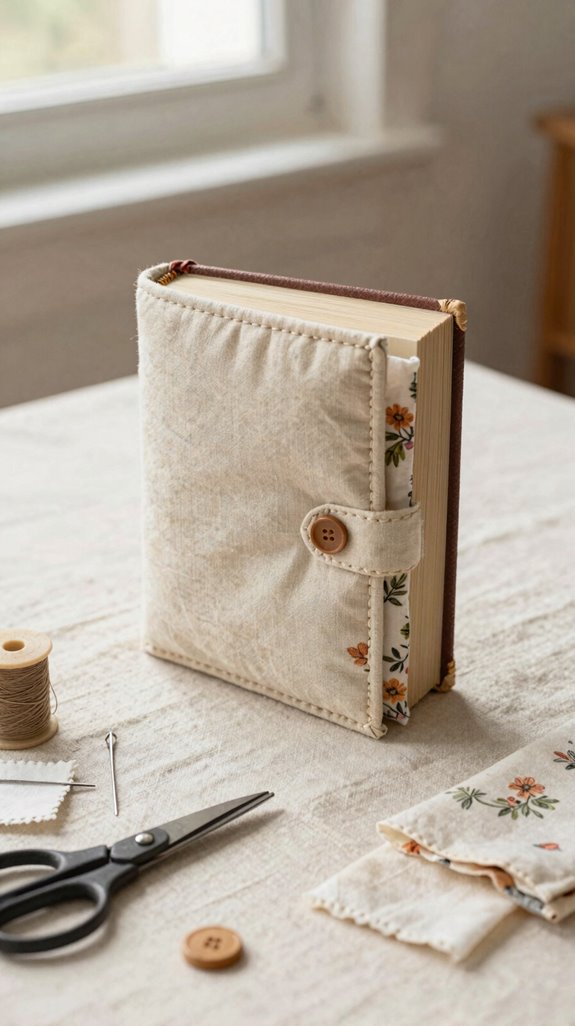 handmade padded book sleeve