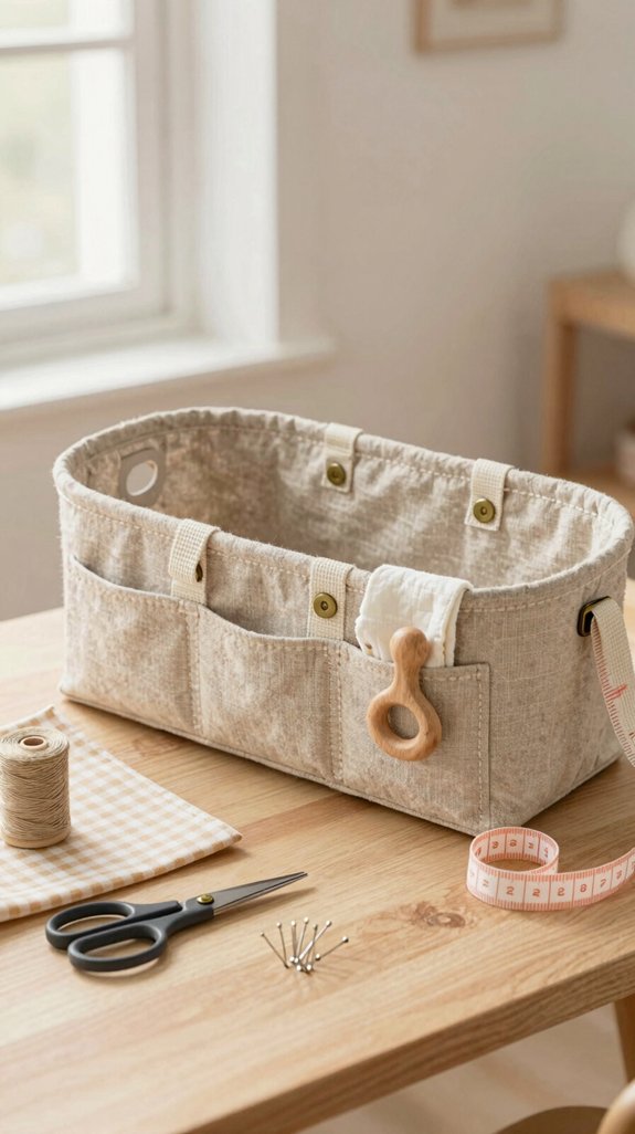 handmade stroller pocket caddy