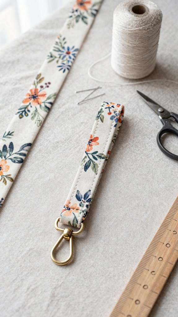 hands free fabric keychain tutorial