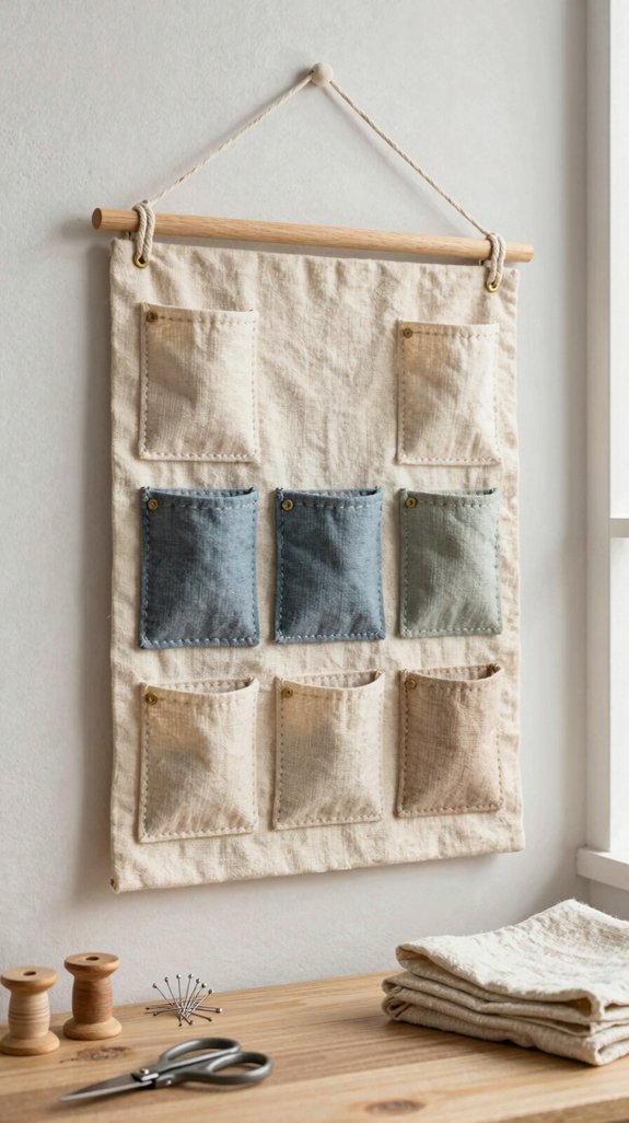 hanging pocket wall organizer