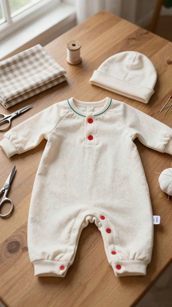 holiday baby photo ready outfit sewing