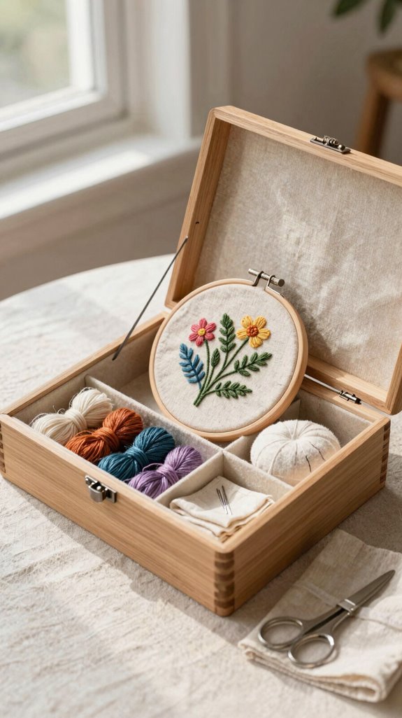 hoop friendly tidy embroidery storage