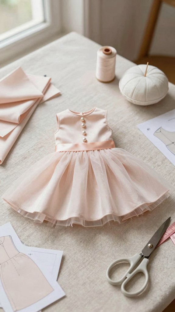 lightweight sparkly doll dress
