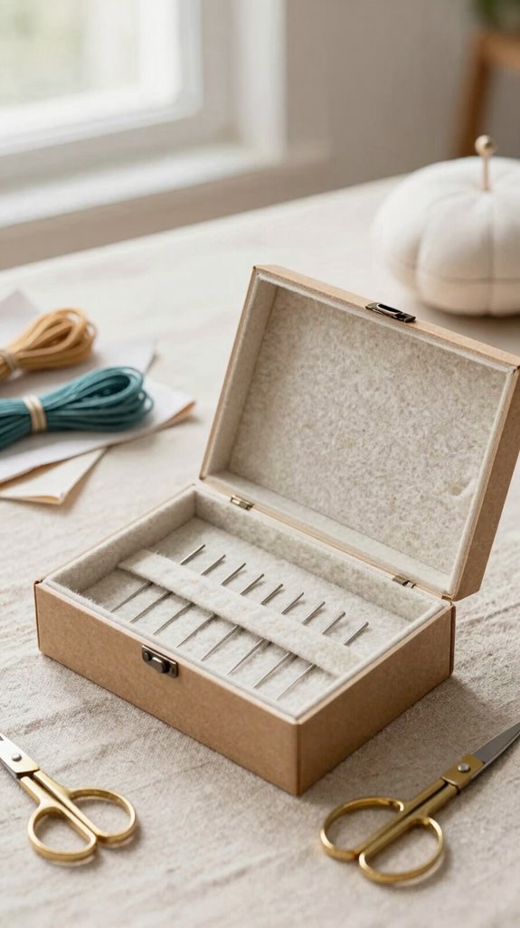 magnetic needle safety box