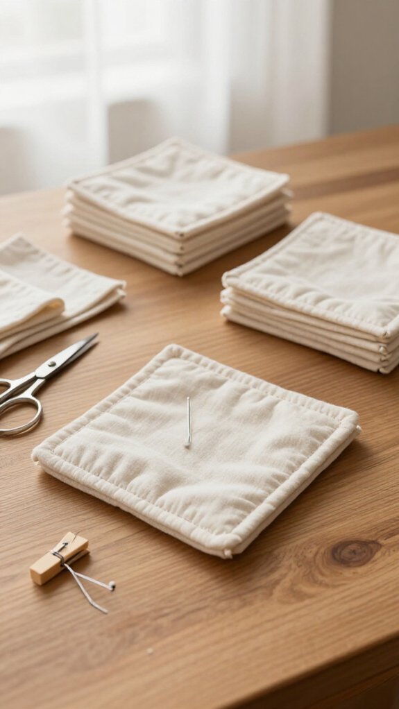 medium weight fabric coaster tutorial