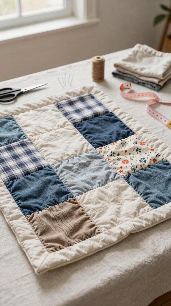 memory blanket with labeled squares