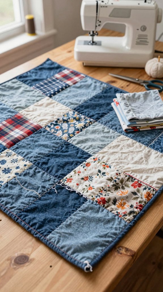 memory filled old clothes quilt