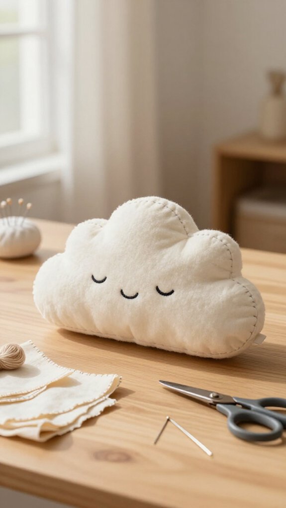 mini plush pillow sewing