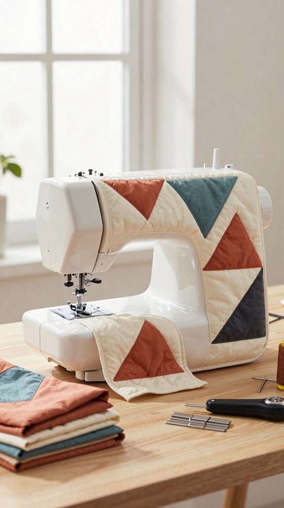 modern geometric sewing cover