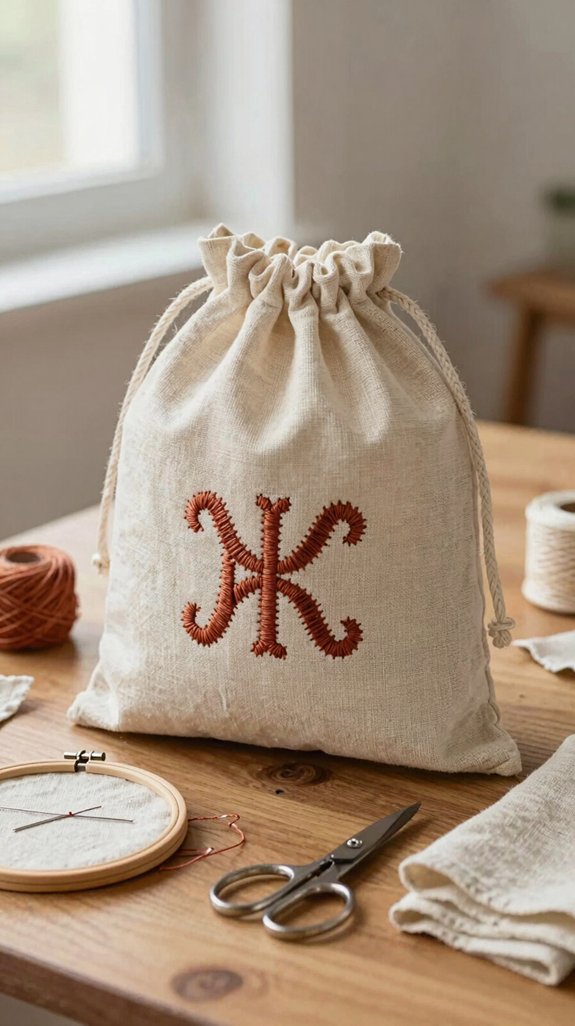 neat fabric applique finish