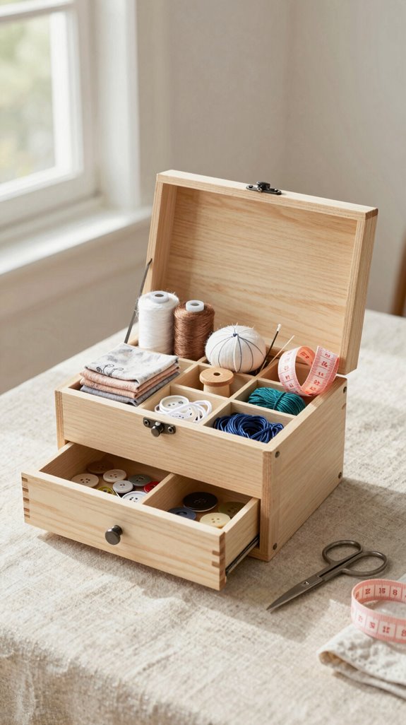 organize sewing supplies efficiently