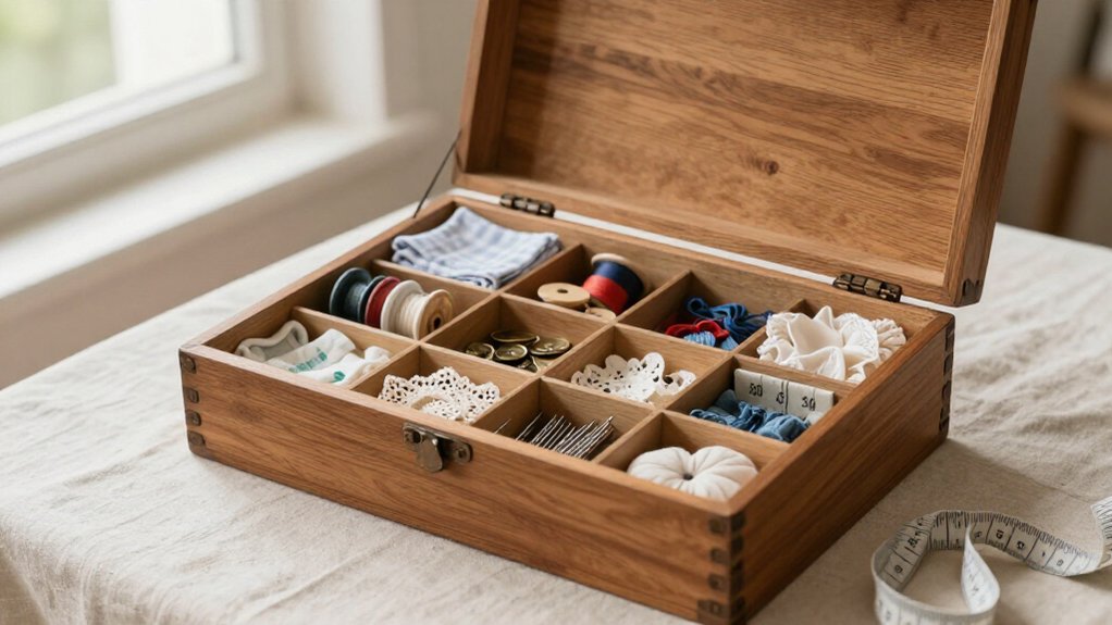organized sewing box makeover ideas