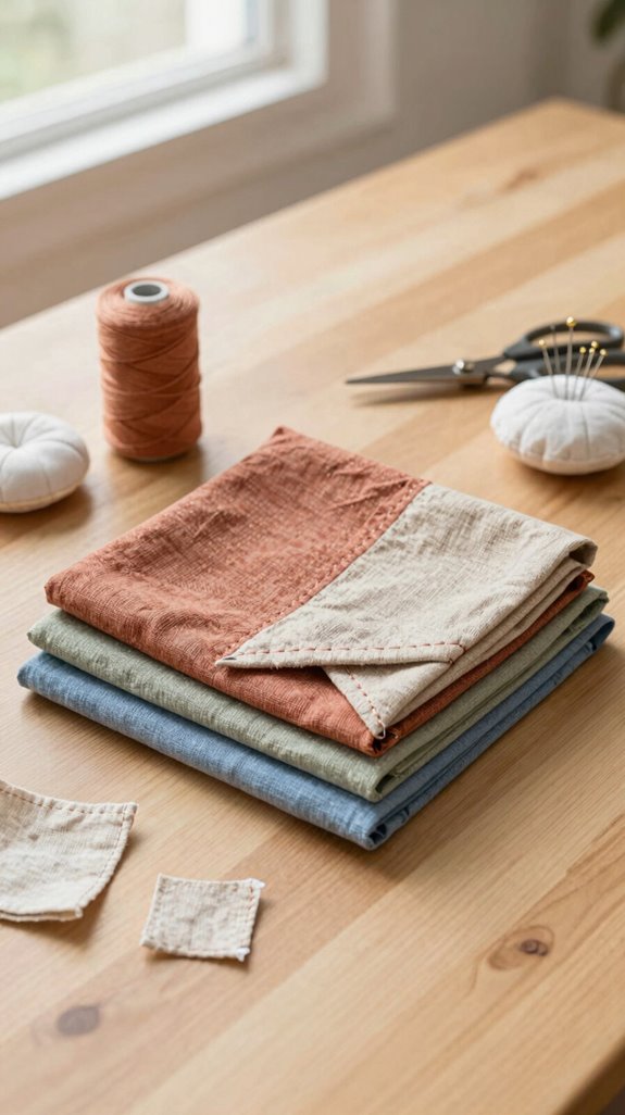 patchwork cloth napkins set