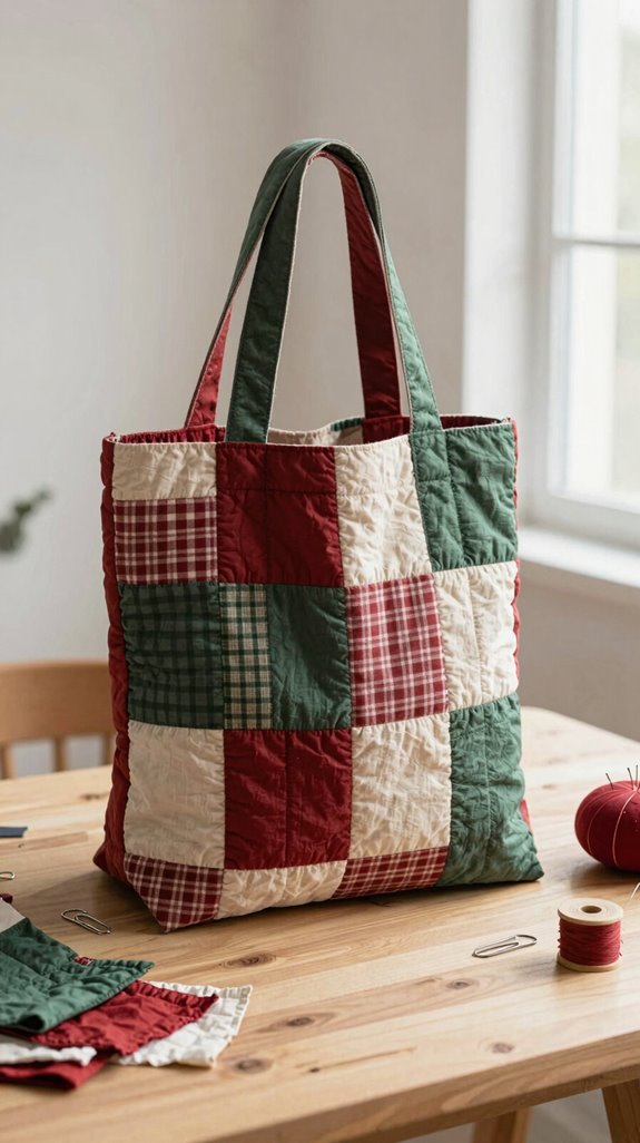 patchwork tote bag gift