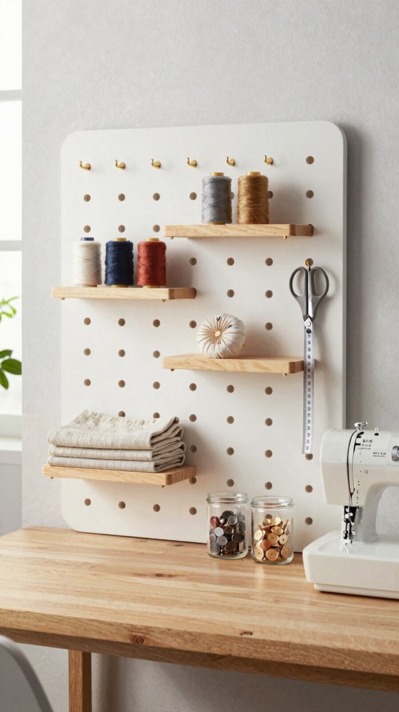 pegboard tool storage solution