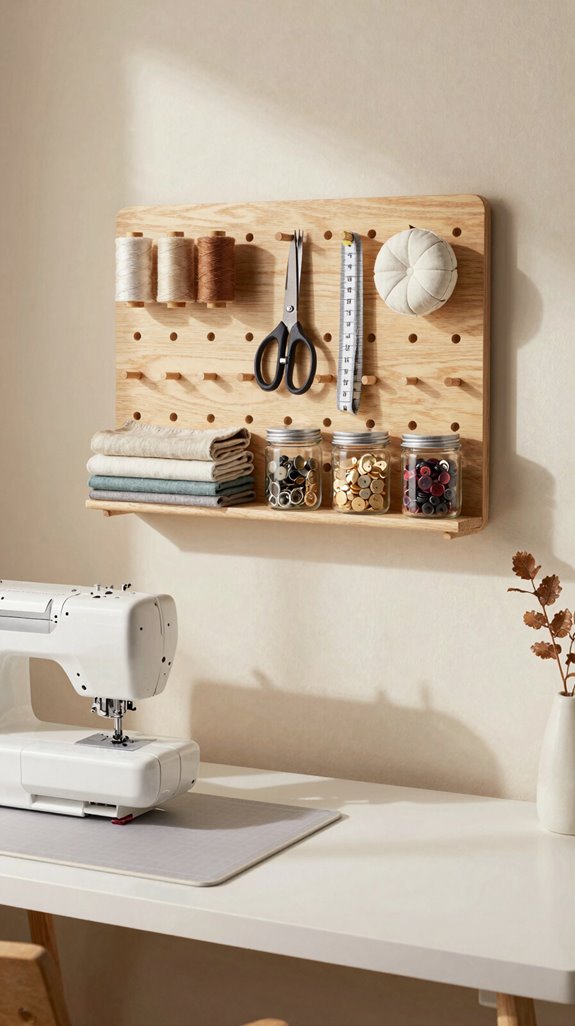 pegboard tool wall storage system