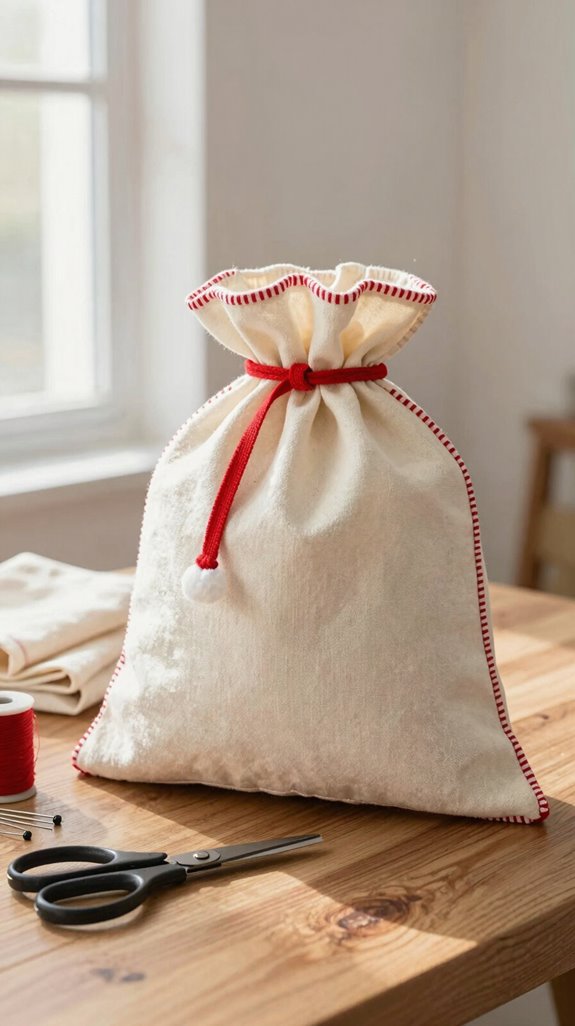 personalized reusable santa sack gift