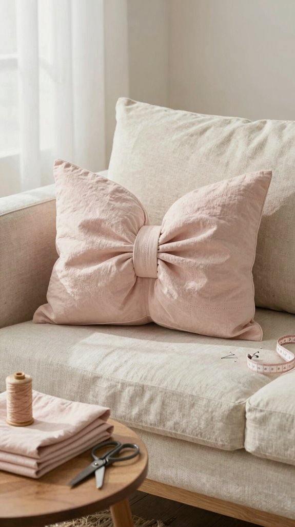 playful bow tie pillow hack