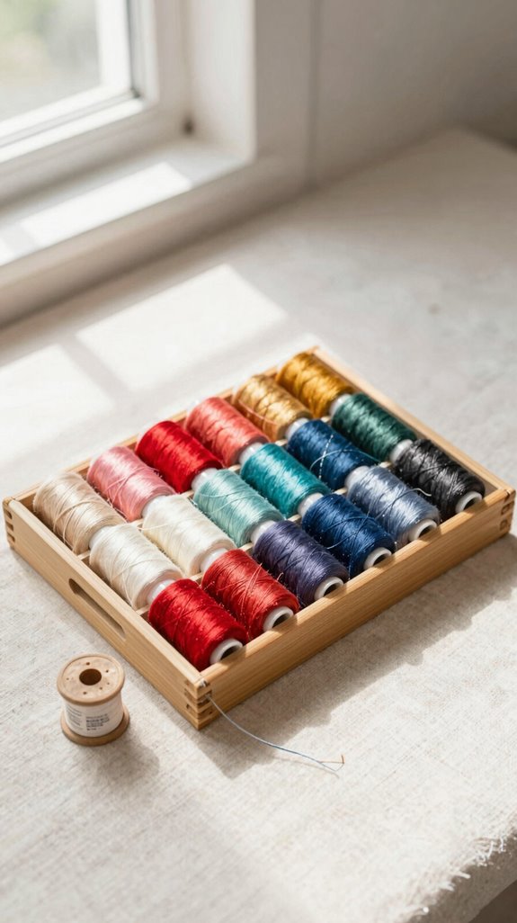 pre label bobbin colors for ease