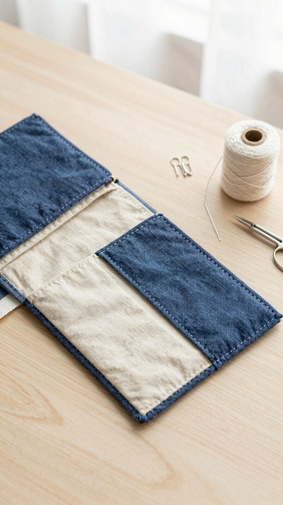 pre wash light interfacing neat seams