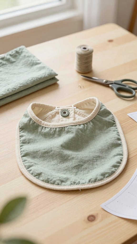 quick reversible baby bandana bib