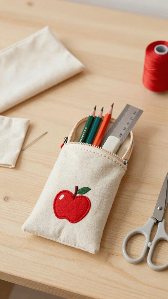 quick sew boxy zipper pouch