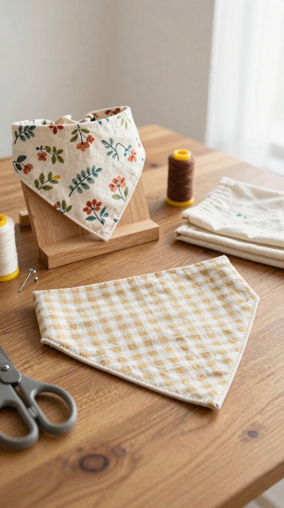 quick sew seasonal dog bandanas