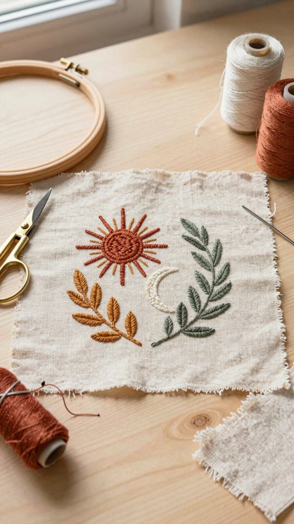 relaxed handmade nature stitches