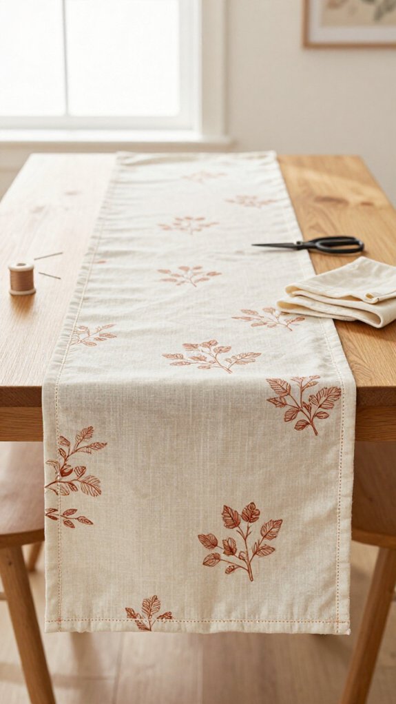 reversible table runner sewing