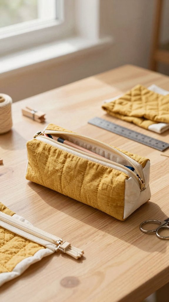 roomy zipper pencil organizer