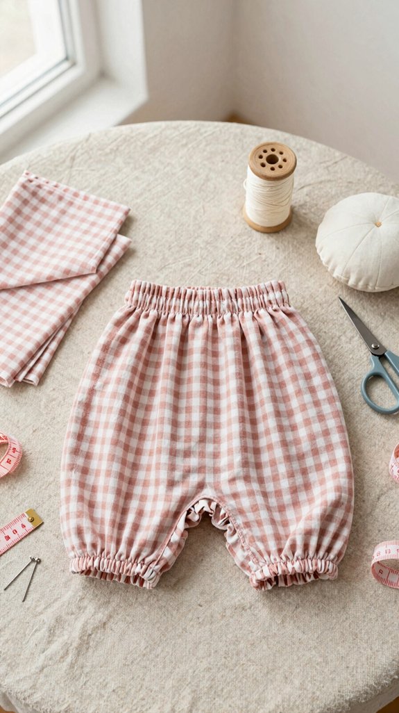 scrap friendly baby bloomer sewing