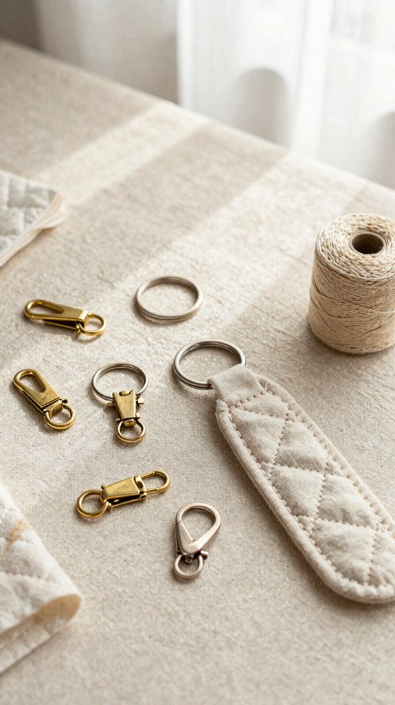 secure swivel snap keychain