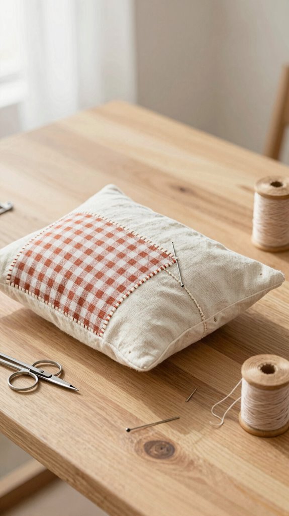 sew a mini pillow cover
