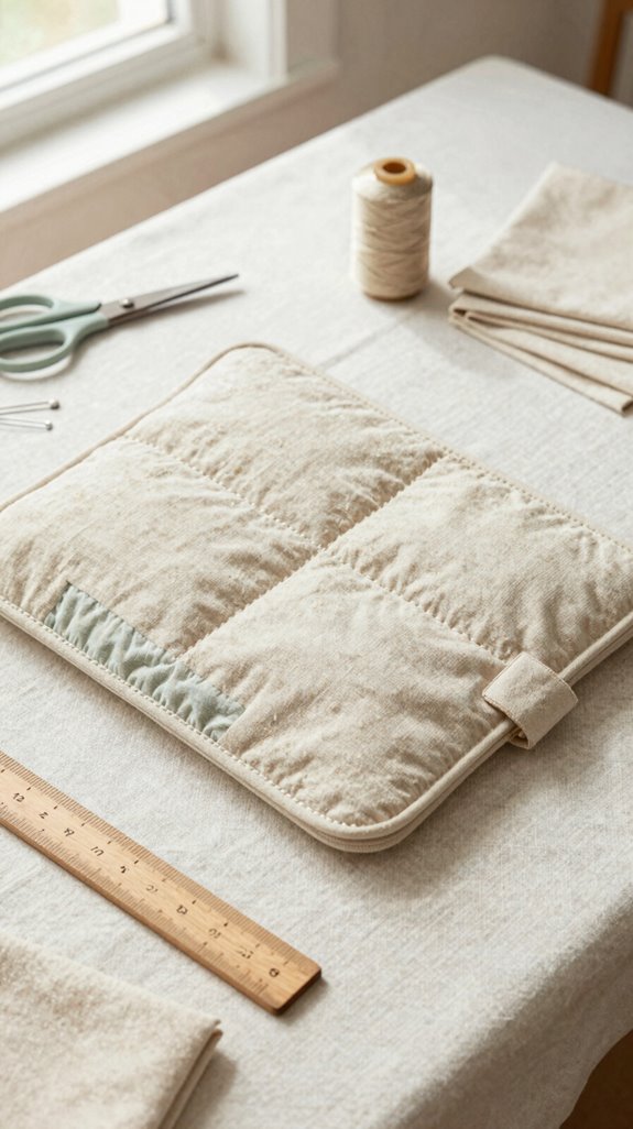 sew a padded laptop sleeve