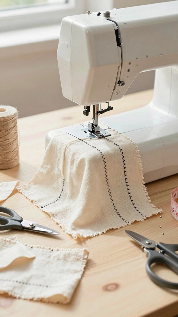 sew scrap stitch test first