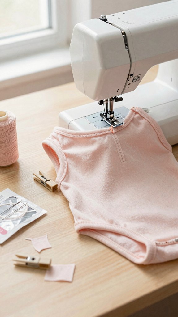 sew stretch knit babywear tips