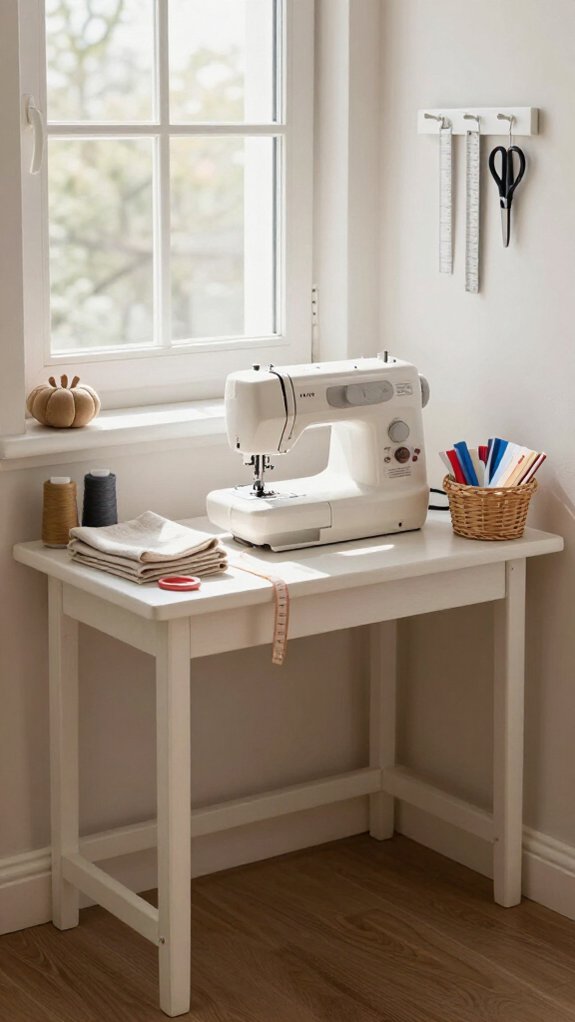 sewing near daylight window