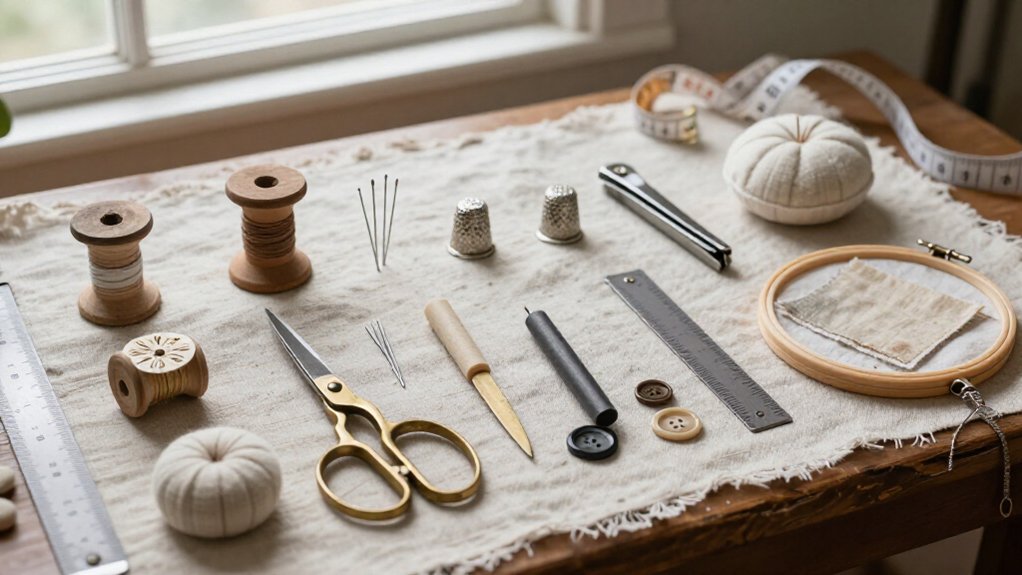 sewing tools drawing ideas