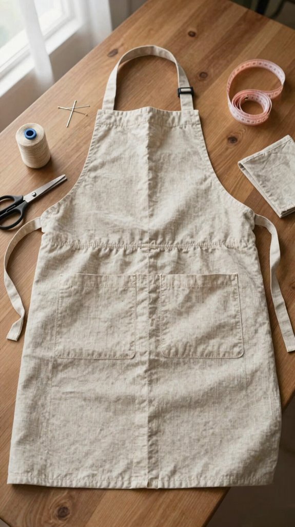simple apron sewing project