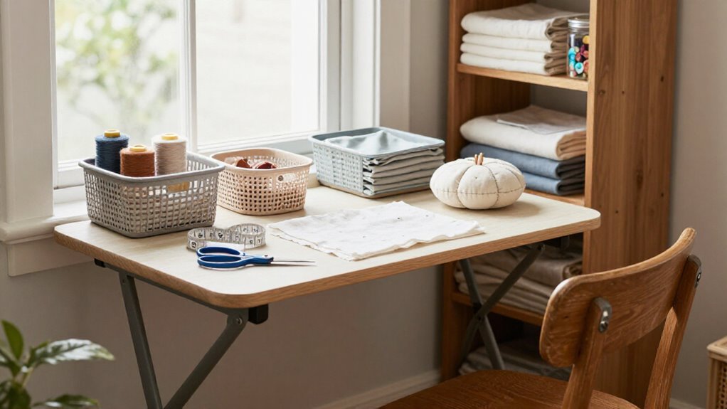 small space sewing setup tips
