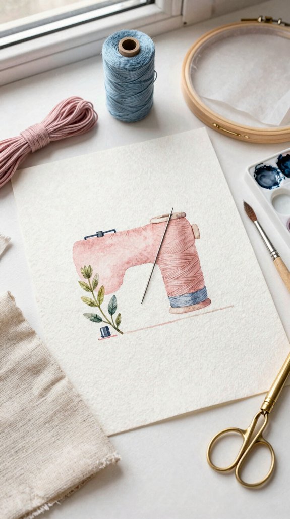 soft hand painted stitch logo charm